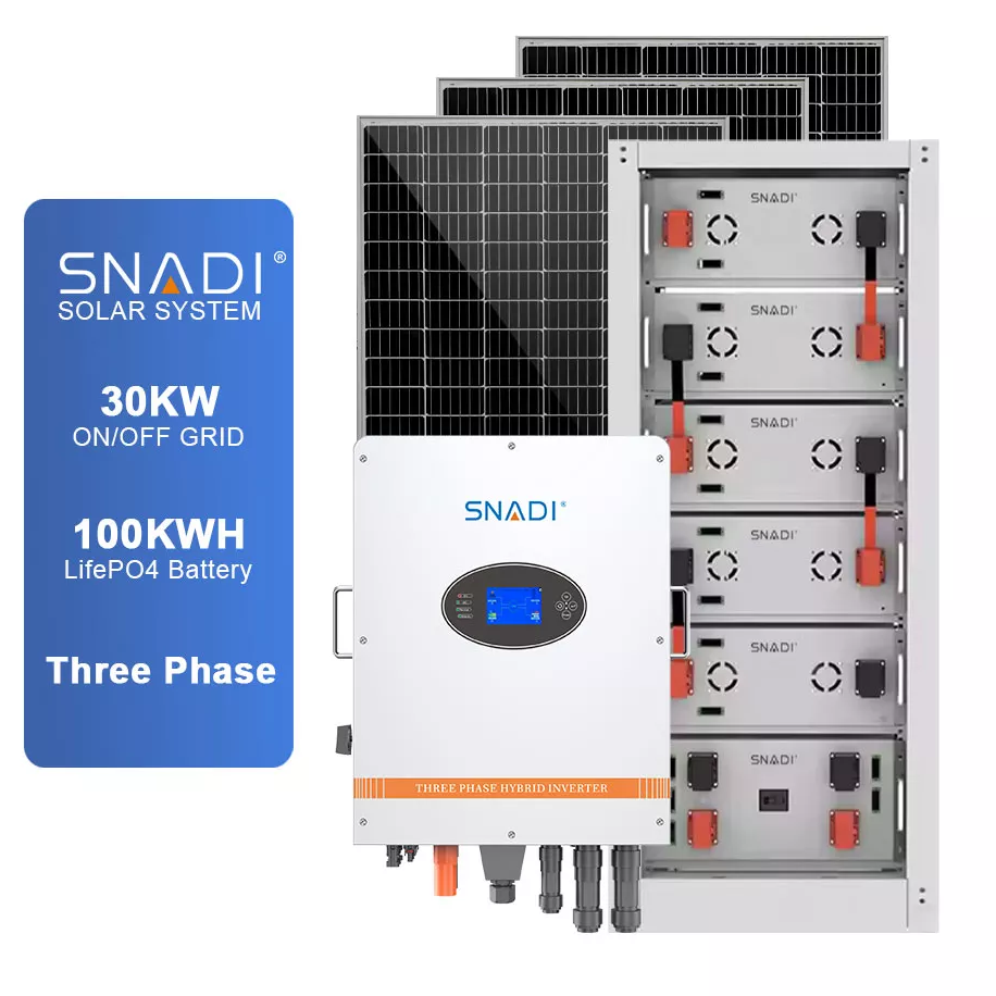 Sistemas de almacenamiento de energía de batería ESS comercial e industrial SNADI 30KW